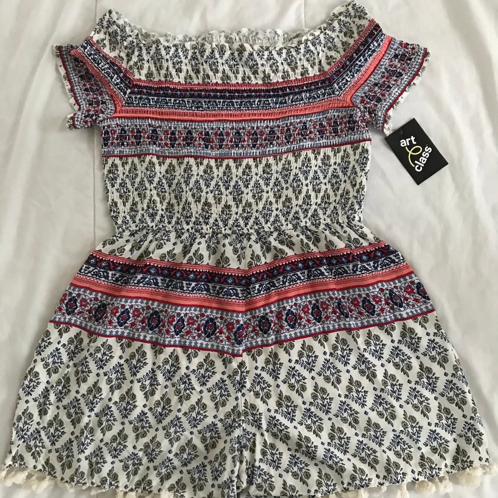 off the shoulder romper